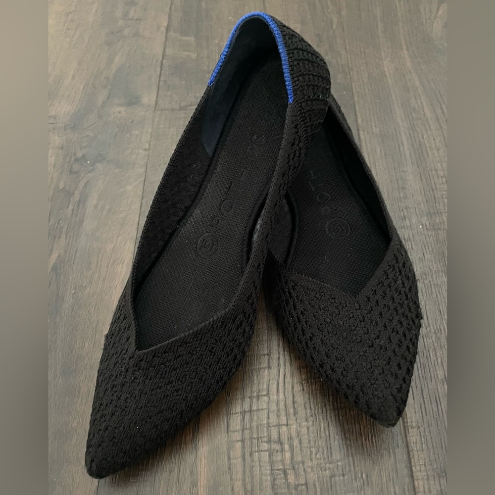 Rothy's The Point. Gently worn…see pics! Very comfortable and machine washable!